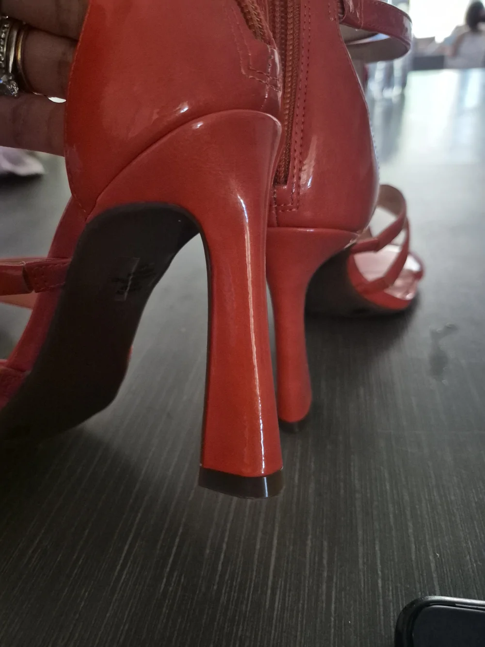 Jessica Simpson orange patent